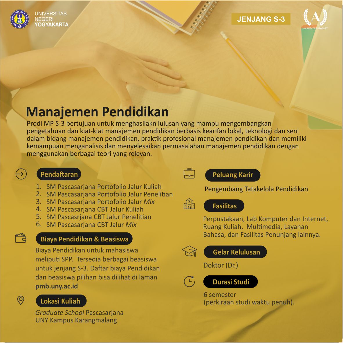 manajemen pendidikan s-3