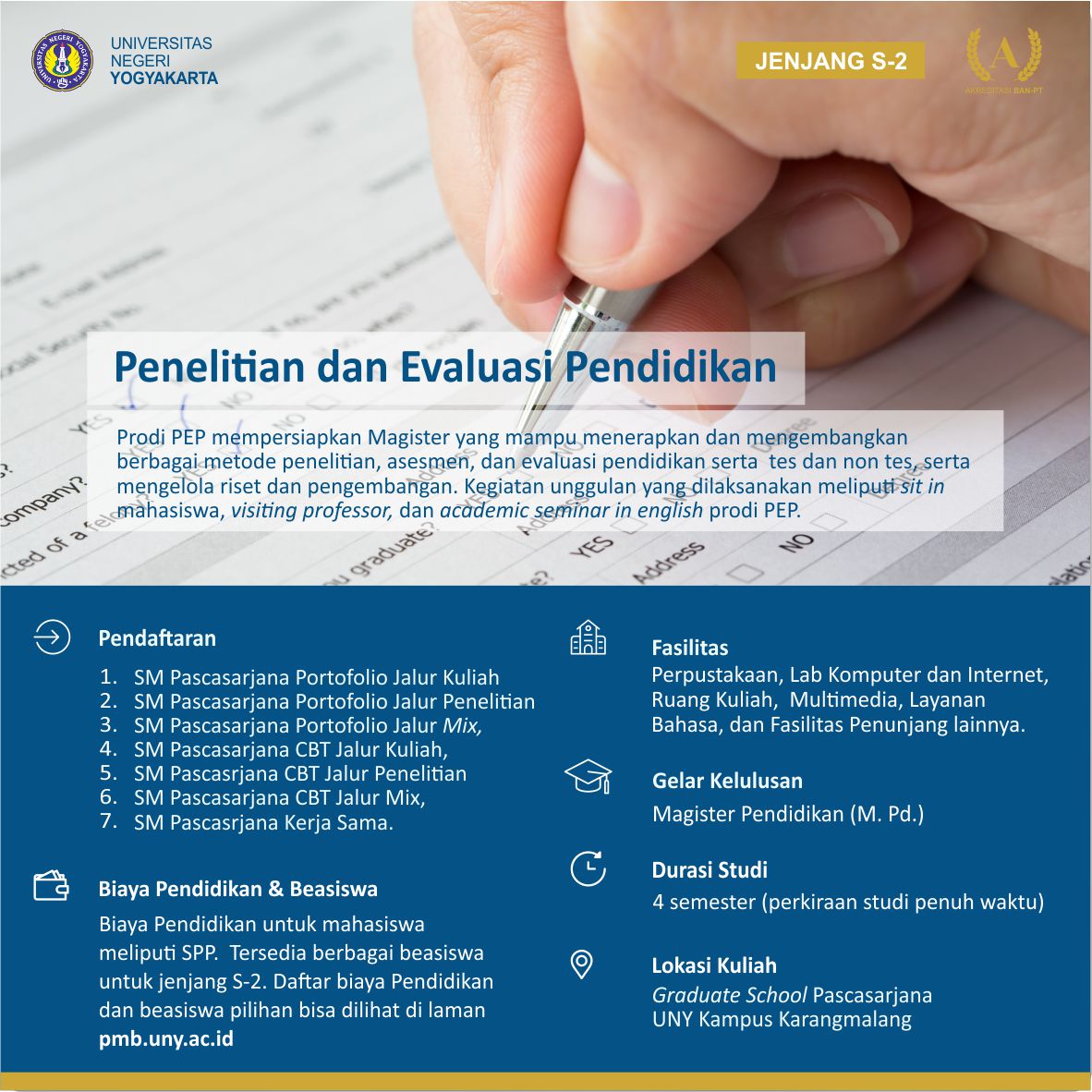 penelitian dan evaluasi pendidikan s-2